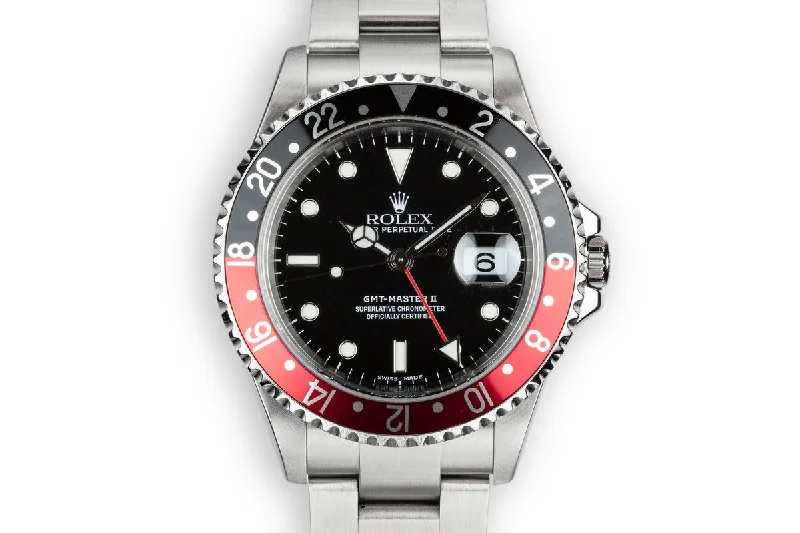 Discover Rolex's Classic Watch Styles –2005 Rolex GMT-Master II 16710 "Coke" with Box and Papers