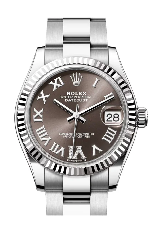 Find the Rolex Watch of Your Dreams –Rolex Datejust 31 Brown Roman Dial Fluted Bezel Ladies Watch 278274 278274-0027