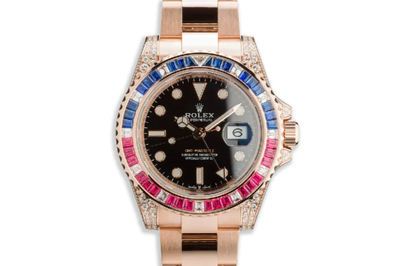 Rolex Watches: For Those Who Appreciate the Best –2020 Rolex GMT-Master II 18K "Everose" Gold 126755SARU Full Set