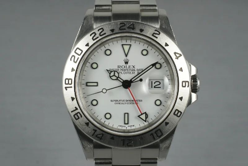 Shop Rolex Watches for Men and Women Today –2001 Rolex Explorer II 16570 with Box and Japanese Papers