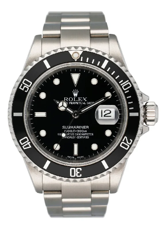 Explore the World of Rolex Watches Today –Rolex Submariner Date 16610 Mens Watch Box Papers