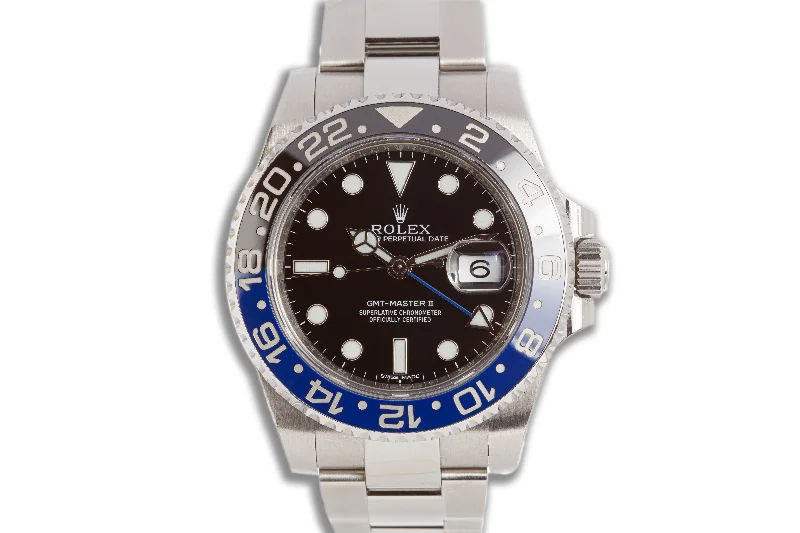 Shop Luxury Rolex Timepieces for Every Style –2013 GMT-Master II 116710BLNR with Box & Card