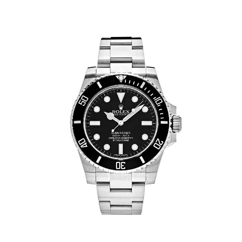 Elevate Your Look with Rolex Watches –Rolex Submariner No Date 114060 Stainless Steel Black Dial