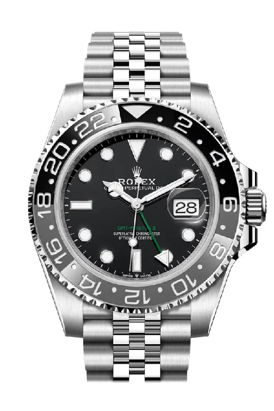 Explore Rare Rolex Timepieces –Rolex GMT-Master II Black Dial Grey-Black Bezel Jubilee Men's Watch 126710GRNR 2024 Releases