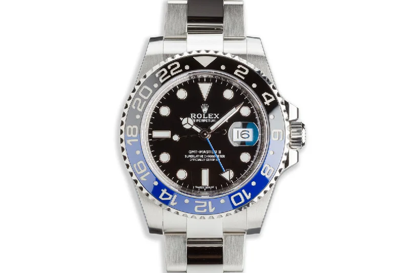 Shop Rolex Watches for Iconic Style –2018 Rolex GMT-Master II 116710BLNR "Batman" with Box and Card