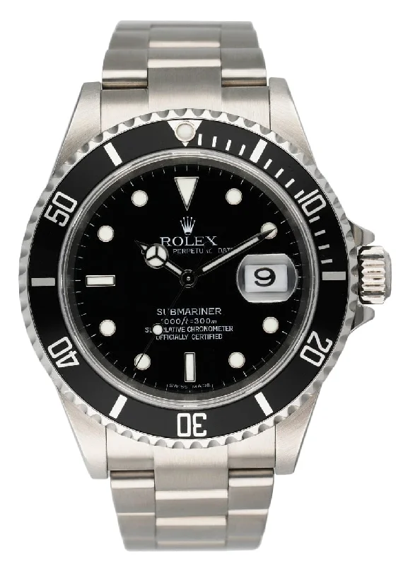 Rolex Watches: Where Innovation Meets Tradition –Rolex Submariner Date 16610 Mens Watch Box Papers