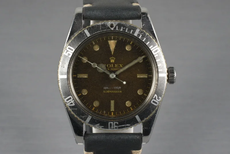 Timeless Rolex Watches Available Now –1959 Rolex Submariner 6536-1 with Tropical Dial