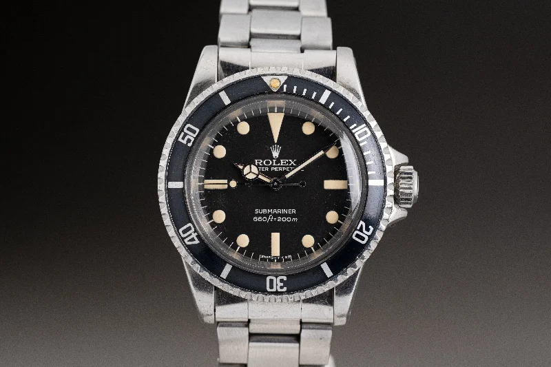 Indulge in the World of Rolex Watches –1977 Rolex 5513 Submariner MKII Maxi Dial with Creamy Patina