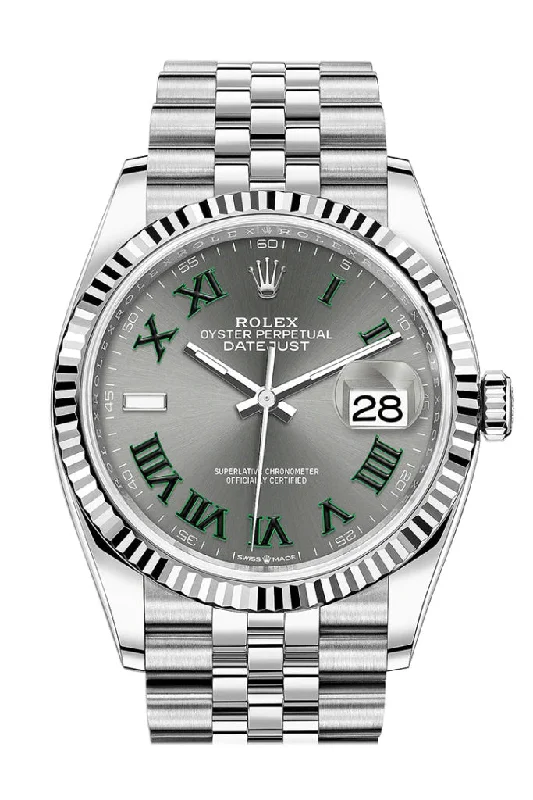 Find Your Perfect Rolex Watch Online –Rolex Datejust 36 Slate Dial Fluted Jubilee Watch 126234