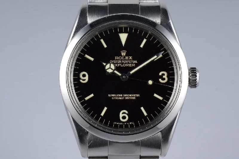 The Ultimate Rolex Watches for Connoisseurs –1965 Rolex Explorer 1 1016 Glossy Gilt Dial with Box and Double Punched Papers