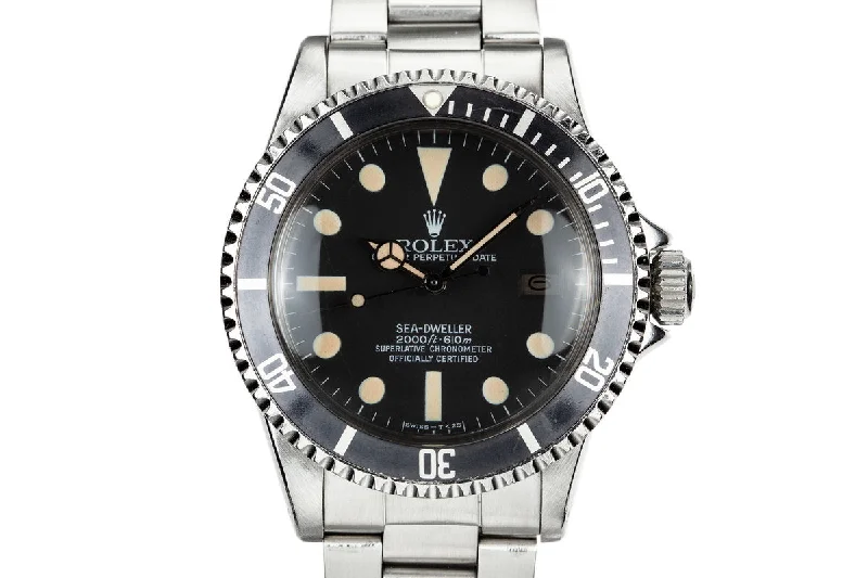 Find the Rolex Watch You've Been Searching For –1977 Rolex Sea-Dweller 1665 Double Red Case with Later Great White Dial