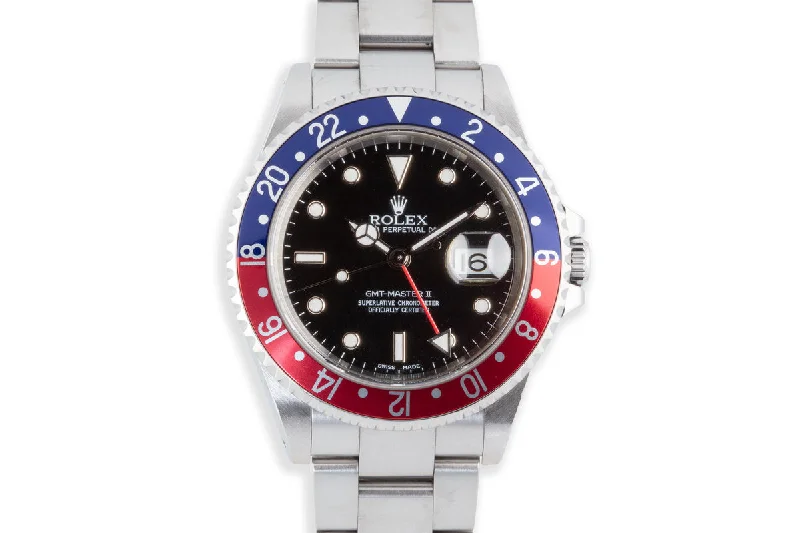 Explore Rare and Collectible Rolex Watches –2002 Rolex GMT-Master II 16710 "Pepsi" Bezel