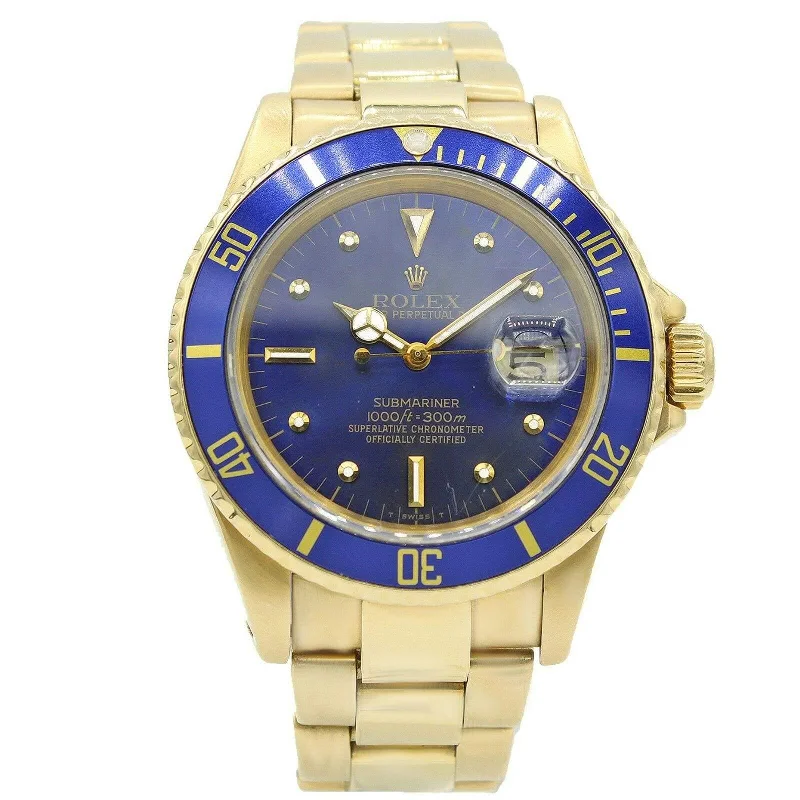 Rolex Watches for Discerning Tastes –Rolex Submariner Date 40mm - Ref: 16808 - Blue Dial, 18K White Gold Oyster Bracelet Watch