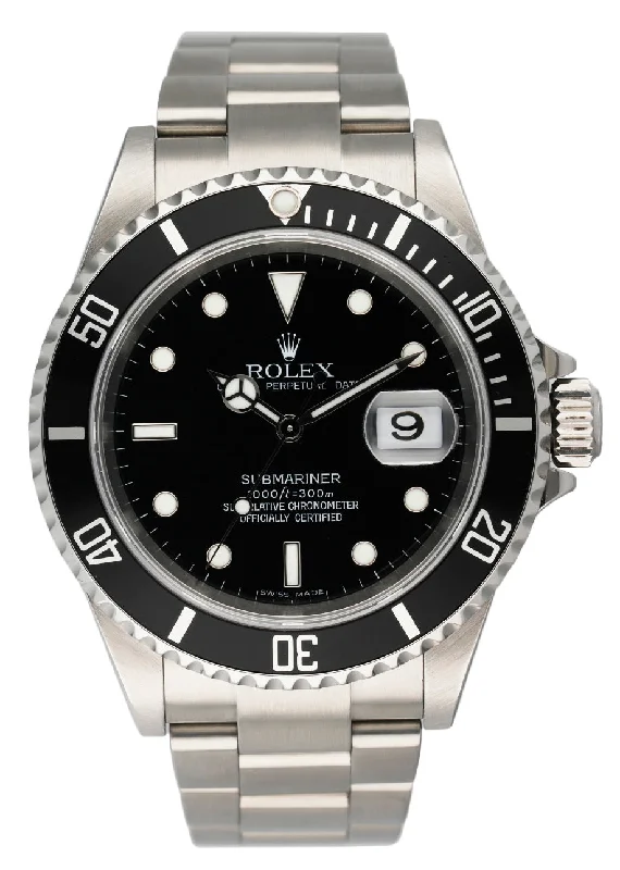 Iconic Rolex Timepieces You Can't Miss –Rolex Submariner Date 16610 Mens Watch Box Papers