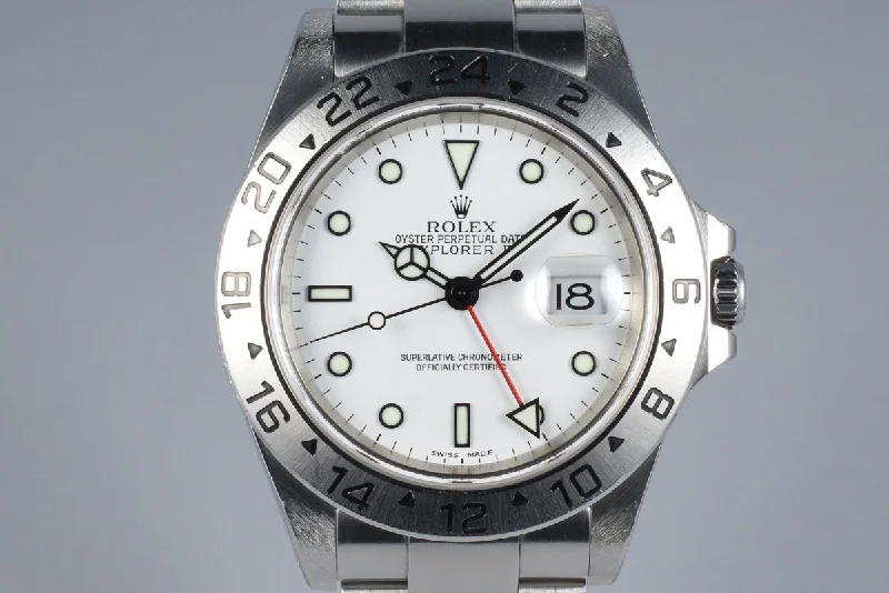 Exquisite Rolex Watches for the Modern Gentleman –2001 Rolex Explorer II 16570 White Dial