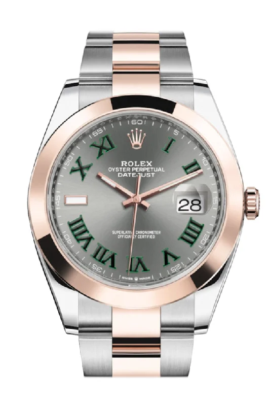 Rolex Watches: Where Craftsmanship Meets Luxury –Rolex Datejust 41 Slate Dial Steel and 18K Rose Gold Men's Watch 126301