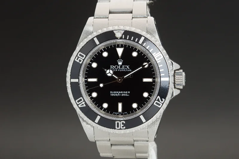 Shop the Best Rolex Watches –1991 Rolex Submariner 14060 w/ Service Card, Box & Booklet