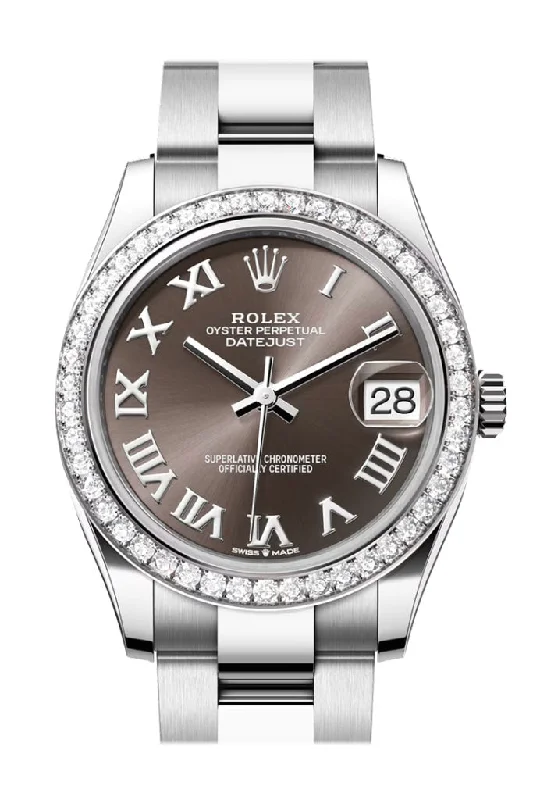 Rolex Watches – An Icon in Every Detail –Rolex Datejust 31 Dark Grey Roman Dial Ladies Watch 278384RBR 278384RBR-0025