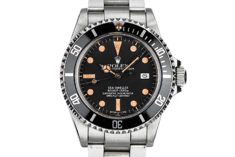 Shop Iconic Rolex Timepieces –1980 Rolex Sea-Dweller 16660 Matte Dial with Box and Papers