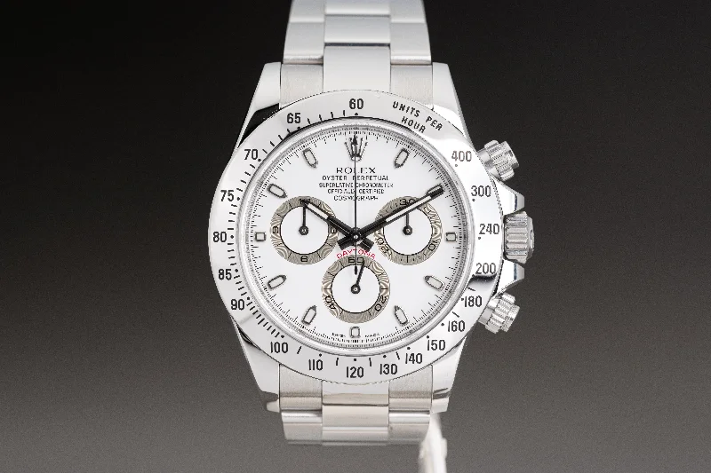 Rolex Watches: For the Discerning Collector –2009 Rolex 116520 Daytona Cosmograph White APH Dial