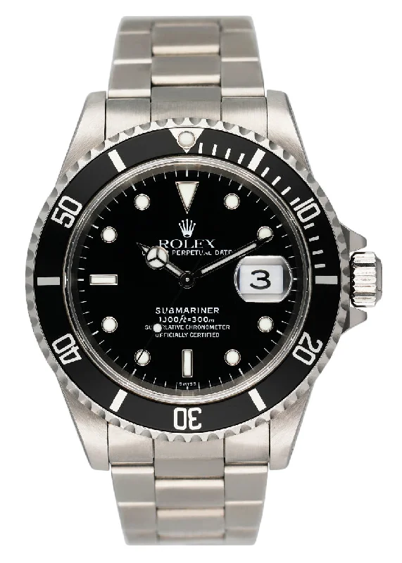 Rolex Watches for Ultimate Style and Function –Rolex Submariner Date 16610 Mens Watch Box Papers