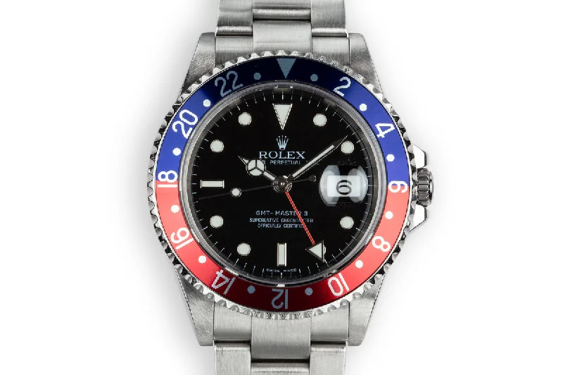 Shop Iconic Rolex Watches with Exceptional Craftsmanship –2006 Rolex GMT-Master II 16710 "Pepsi"