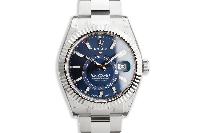 Rolex Watches: Crafted for the Elite –2019 Rolex Sky-Dweller 326934 Blue Dial with Box and Papers