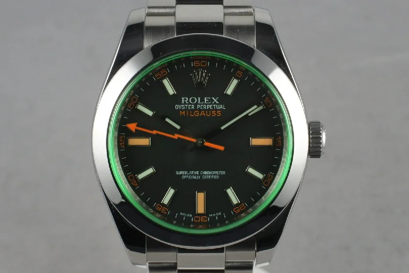 Rolex Watches: Precision, Luxury, Perfection –2009 Rolex Milgauss Green 116400GV