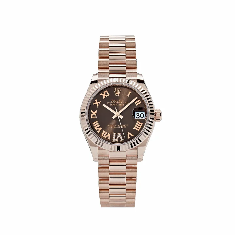 Rolex Watches: Timelessly Designed for You –Rolex Datejust 278275 'Ladies' Rose Gold Diamond Chocolate Dial President (2024)