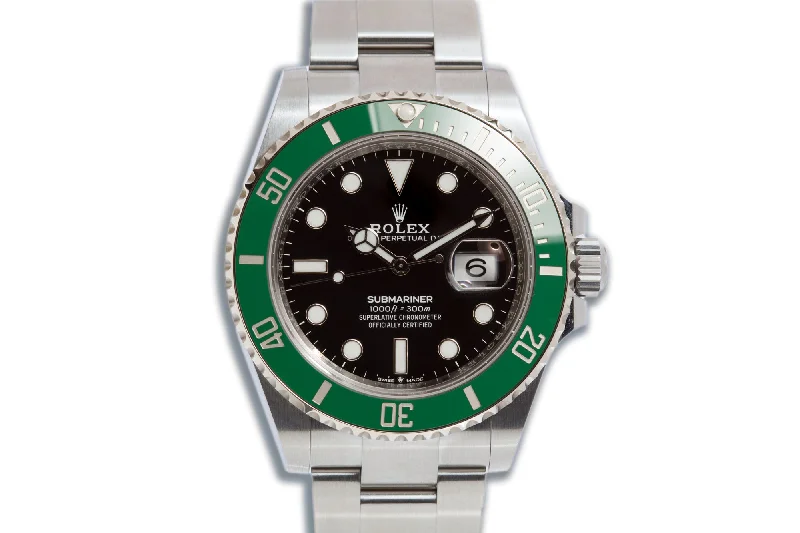 Experience Luxury with Rolex Watches –2022 Rolex Submariner 126610LV "Starbucks" Green Bezel with Box & Card