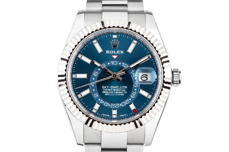 Rolex Watches: A Legacy of Timeless Luxury –2017 Rolex Sky-Dweller 326934 Blue Dial with Box and Papers