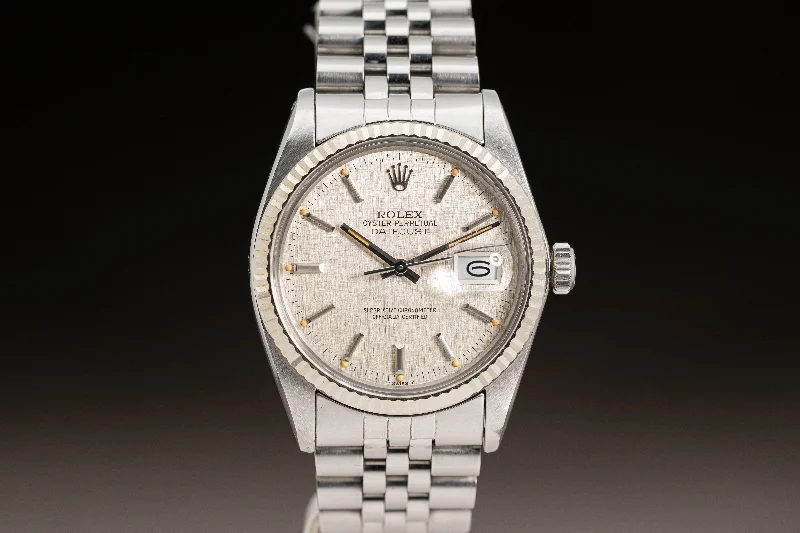 Own a Legendary Rolex Watch –1983 Rolex 16014 Datejust Silver Linen Dial w/Creamy Lume Markers and Hands