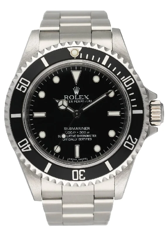 Rolex Watches: Timeless Luxury Awaits You –Rolex Submariner 14060M No Date Engraved Rehaut Mens Watch