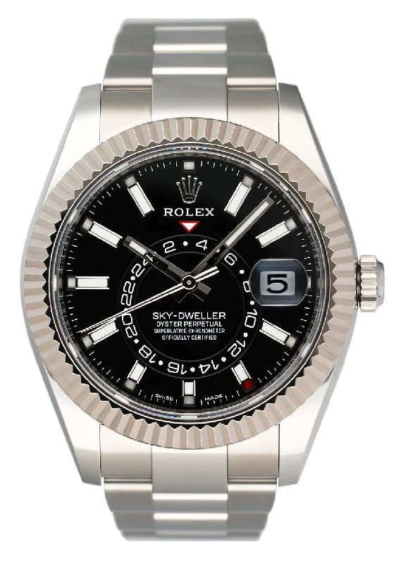 Shop Rolex Watches: Iconic & Elegant –Rolex Sky-Dweller 326934 Black Dial Mens Watch Box Papers