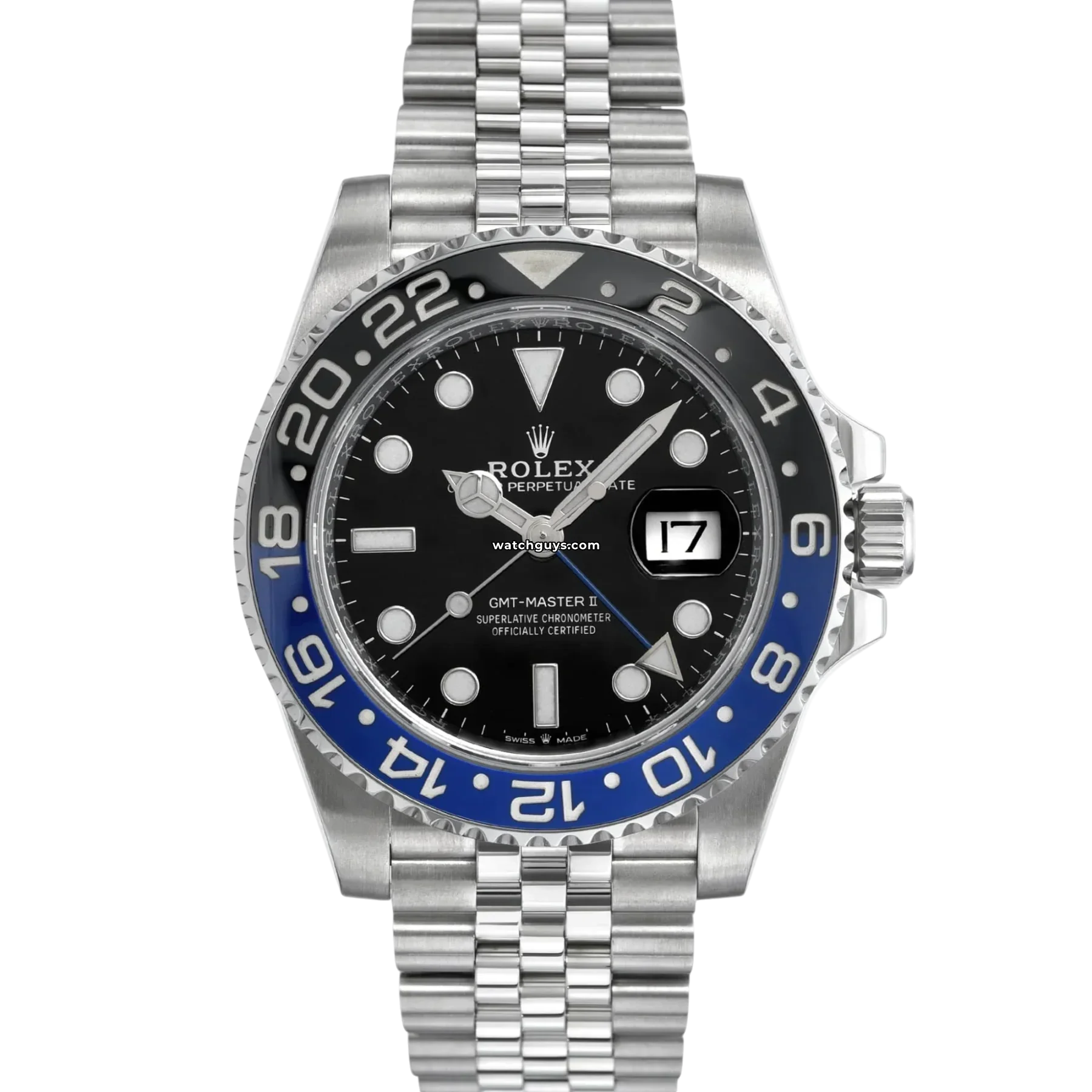 Buy Authentic Rolex Watches Online –Rolex GMT-Master II 126710BLNR Batgirl