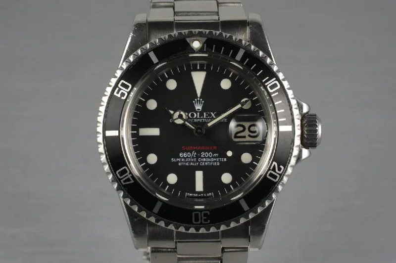 The Ultimate Rolex Watch Collection –1972 Rolex Red Submariner 1680 with Mark VI Dial