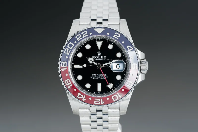 Explore Rare Rolex Timepieces –2019 Rolex 126710BLRO GMT-Master II Pepsi Jubilee Bracelet Box, Card, Full Set