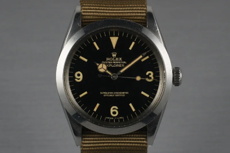 Timeless Rolex Watches for Men & Women –1964 Rolex Explorer 1 1016 with  Glossy Gilt Dial