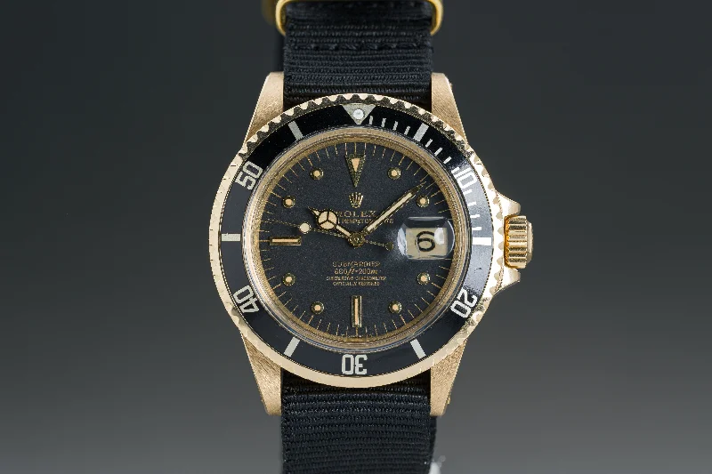 Rolex Watches: Elevate Your Wrist Style –1970 Rolex 1680/8 18k Submariner Date with Black Nipple Dial and Papers