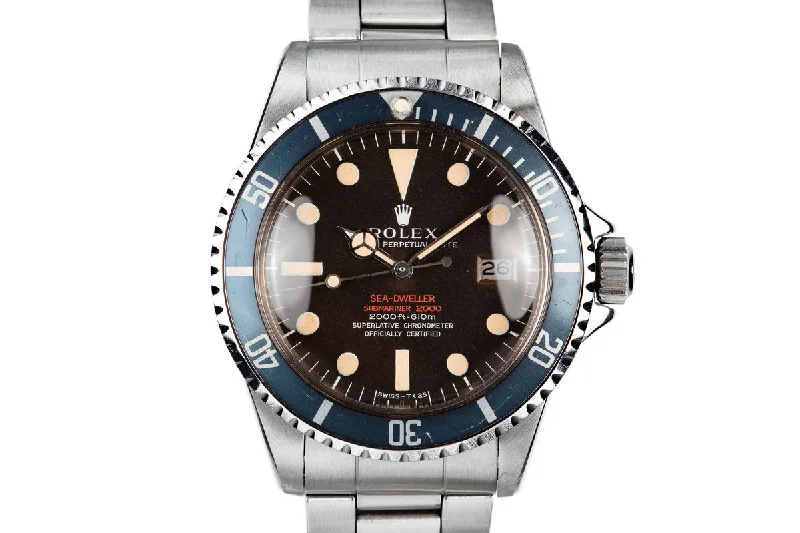 The Ultimate Rolex Watch Collection –1967 Rolex Double Red Sea-Dweller Thin Case 1665 with MK II Tropical Dial