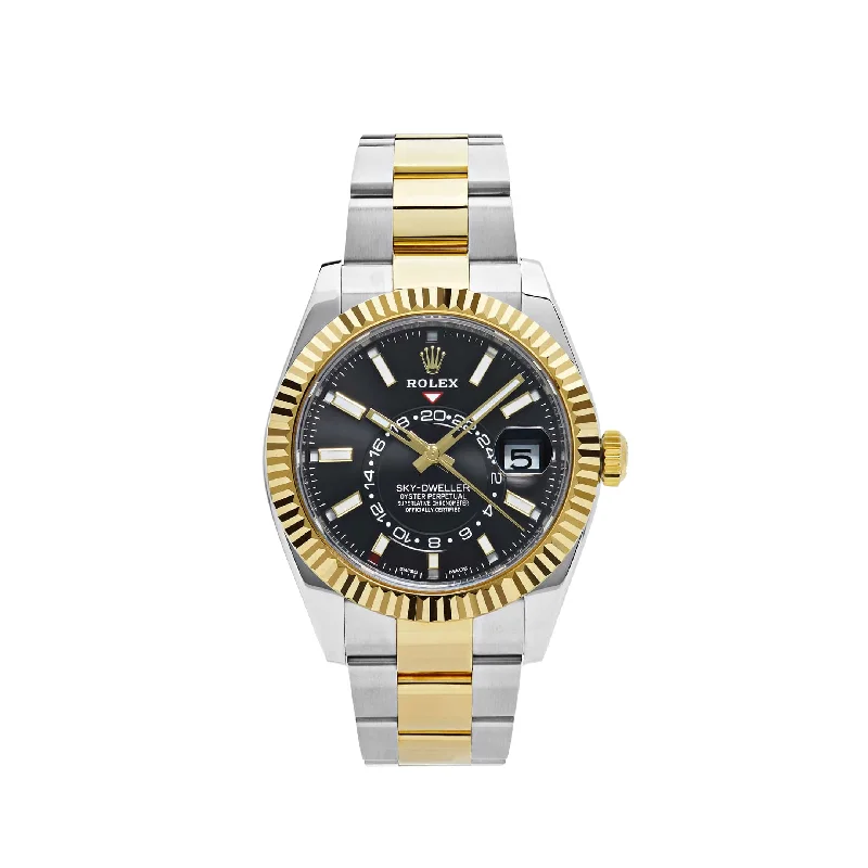 Rolex Watches: For a Life Well Lived –Rolex Sky-Dweller 326933 Stainless Steel Yellow Gold Black Dial (2020)