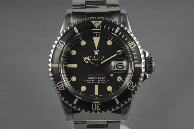 Timeless Style with Rolex Watches –1971 Rolex Red Submariner 1680 with Mark 5 Dial