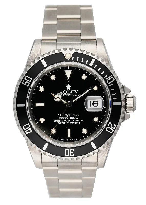 Rolex Watches for Timeless Style –Rolex Submariner Date 16610 Mens Watch Box Papers