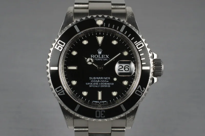 Master the Art of Time with Rolex Watches –2009 Rolex Submariner 16610 with Box and Papers