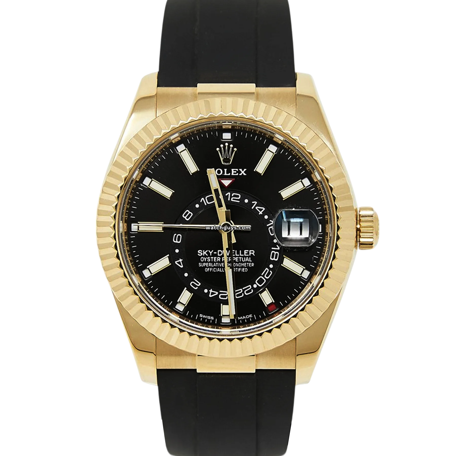 Rolex Watches – The Luxury You Deserve –Rolex Sky-Dweller 326238 Black Index Oysterflex