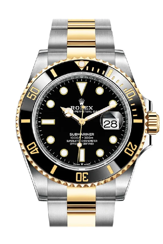 Rolex Watches: For the Discerning Collector –Rolex Submariner 41 Black Dial Stainless Steel and 18K Yellow Gold Bracelet Automatic Men's Watch 126613LN New Release 2020