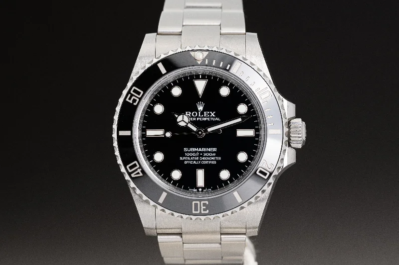 Rolex Watches: Precision and Elegance Combined –2023 Rolex 124060 Submariner No Date, Box, Card, Wallet Hangtags