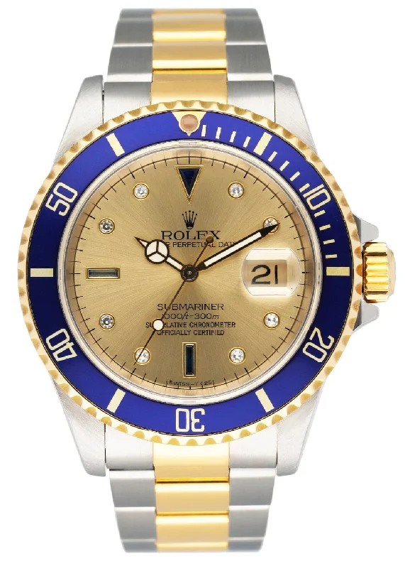 Explore the World of Rolex Watches Today –Rolex Submariner Date 16613 Serti Dial Mens Watch