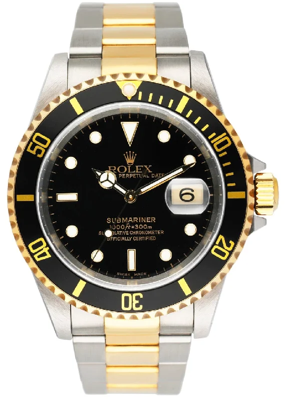 Rolex Watches for Ultimate Style and Function –Rolex Submariner Date 16613 Black Dial Mens Watch