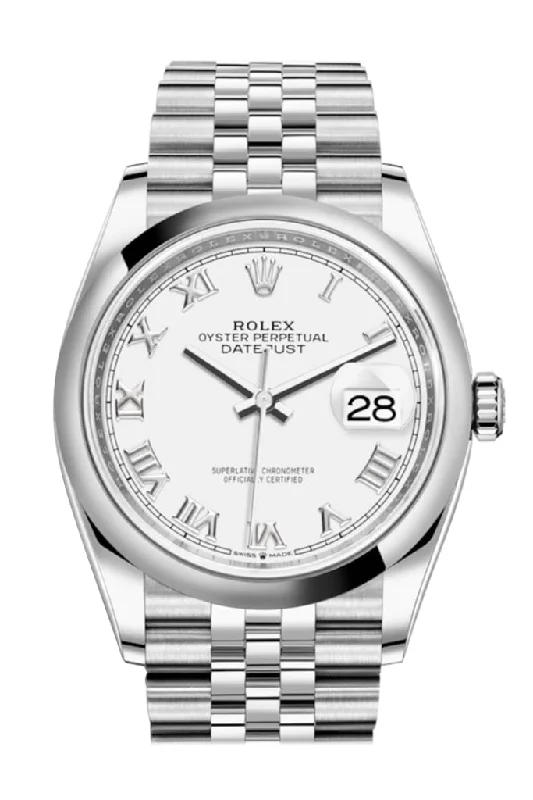 Rolex Watches: The Perfect Blend of Art and Precision –Rolex Datejust 36 White Dial Automatic Jubilee Watch 126200